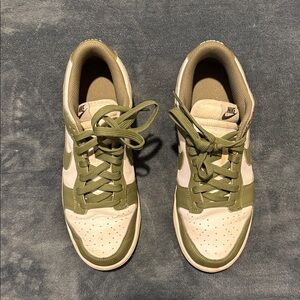 Nike Olive and White Sneakers